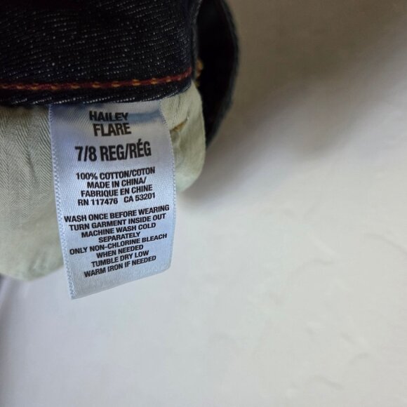 Aeropostale Hailey Low Rise Flare Jean Slim Fit Blue Size Womens 7/8 Regular NEW - Picture 9 of 11